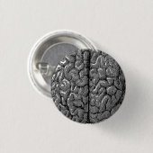 illustratie van het menselijk brein ronde button 3,2 cm (Voorkant /achterkant)