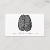 illustratie van het menselijk brein visitekaartje (Voorkant)