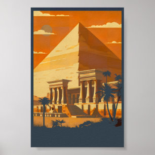 Illustratie van het Poster Style Egypt