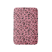 Illustratie van het roze leopard-dier badmat (Voorkant Verticaal)