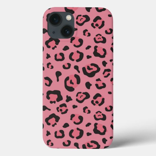 Illustratie van het roze leopard-dier Case-Mate iPhone case (Achterkant)