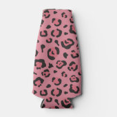 Illustratie van het roze leopard-dier flesjeskoeler (Voorkant)