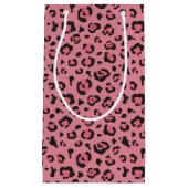 Illustratie van het roze leopard-dier klein cadeauzakje (Voorkant)