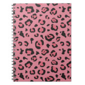 Illustratie van het roze leopard-dier notitieboek (Voorkant)