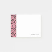 Illustratie van het roze leopard-dier post-it® notes (Voorkant)
