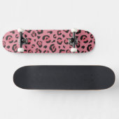 Illustratie van het roze leopard-dier skateboard (Horizontaal)