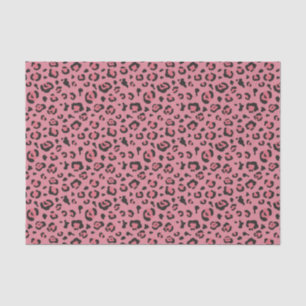 Illustratie van het roze leopard-dier tissuepapier