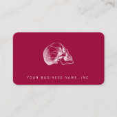 illustratie van het schedelprofiel visitekaartje (Voorkant)