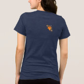 illustratie van het wild - vlindertuin Tri-Blend shirt (Achterkant)