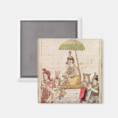 Illustratie van Huascar Inca Magneet (Voorkant / Achterkant)