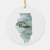 Illustratie van Illinois State Keramisch Ornament (Voorkant)