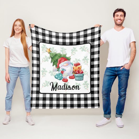 Illustratie van kerstgenoom fleece deken (In situ)