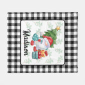 Illustratie van kerstgenoom fleece deken (Voorkant (Horizontaal))