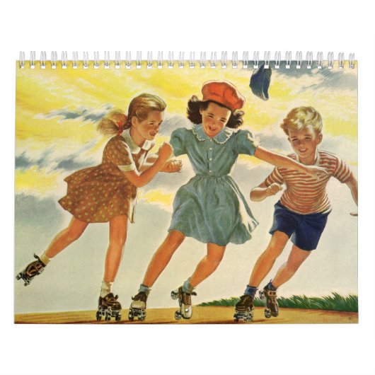 illustratie van kinderen kalender (Hoes)
