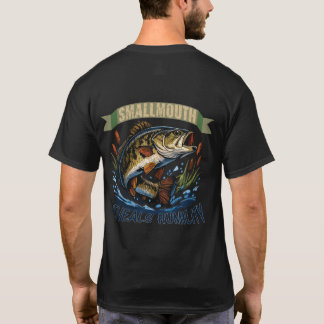 Illustratie van kleine baars onthult nederigheid. t-shirt