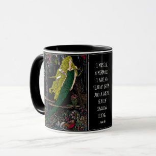 illustratie van kleine zeemeermin Harry Clarke Mok