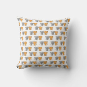 Illustratie van knuffelende pluizige katjes Kat Ku Kussen