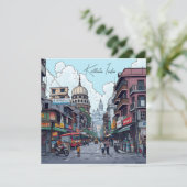 Illustratie van Kolkata, India (Staand voorkant)