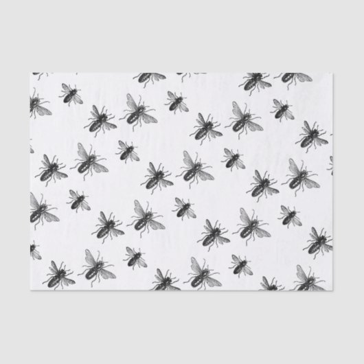 Illustratie van  koninginnen en bijen tissuepapier (Voorkant)