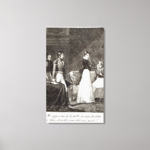 illustratie van "La Famille Elliot" Canvas Afdruk