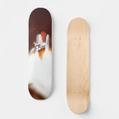 Illustratie van lancering van spaceshuttle skateboard (Voorkant)