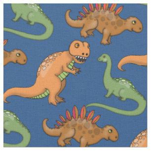 Illustratie van Mooie Dinosauriërs Patroon Stof