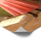 Illustratie van muziek op thuisbasis poster (Hoek)