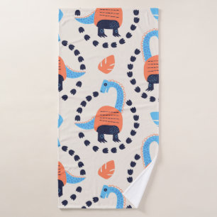 illustratie van naadloos patroon met een di badhanddoek