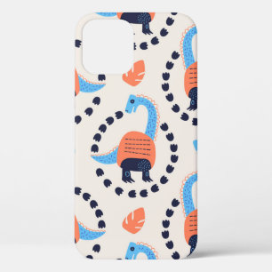 illustratie van naadloos patroon met een di iPhone 12 hoesje