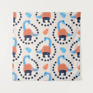 illustratie van naadloos patroon met een di wandkleed