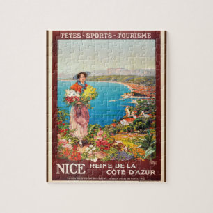  Illustratie van Nice Reine Cote D'Azur Legpuzzel
