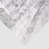 Illustratie van Notre Dame de Paris Tissuepapier (Detail)