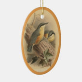 illustratie van Nuthatch Ceramic Tree Deco Keramisch Ornament (Rechts)