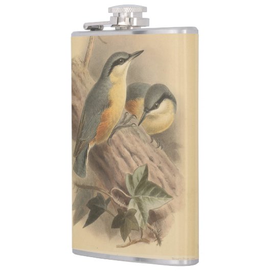 illustratie van Nuthatch Heupfles (Links)