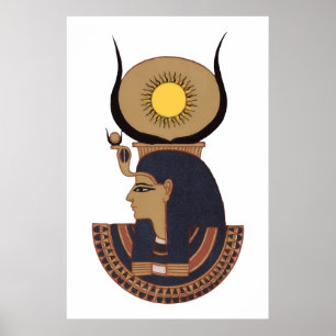 Illustratie van oude Egyptische god Osiris Poster