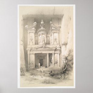 illustratie van Petra (1849) Poster