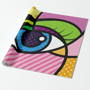 Illustratie van pop ART-ogen.art, pop, oog, grafis Cadeaupapier