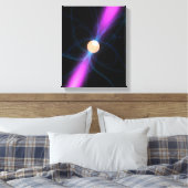 Illustratie van pulsar 2 canvas afdruk (Insitu (Slaapkamer))