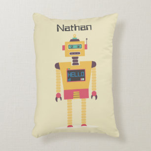 Illustratie van Retro Robot Aangepaste Kinderen Accent Kussen
