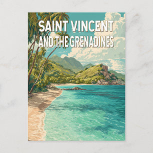 Illustratie van Saint Vincent en de Grenadines Briefkaart