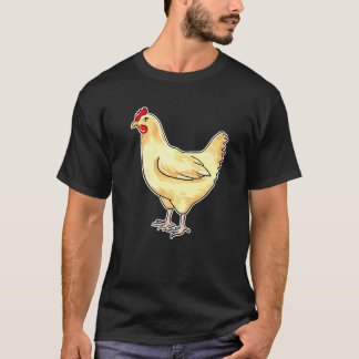 Illustratie van schattige kippenliefhebber Kippen  T-shirt