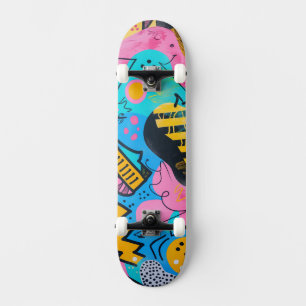 Illustratie van schetsen en doodles skateboard