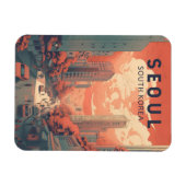 Illustratie van Seoul Zuid-Korea Kunst Magneet (Horizontaal)