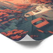 Illustratie van Seoul Zuid-Korea Kunst  Poster (Hoek)