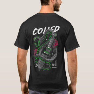 Illustratie van slangenwagens t-shirt