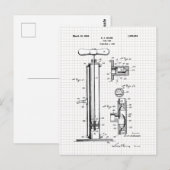 Illustratie van  spomppatroon briefkaart (Voorkant / Achterkant)