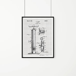 Illustratie van spomppatroon poster