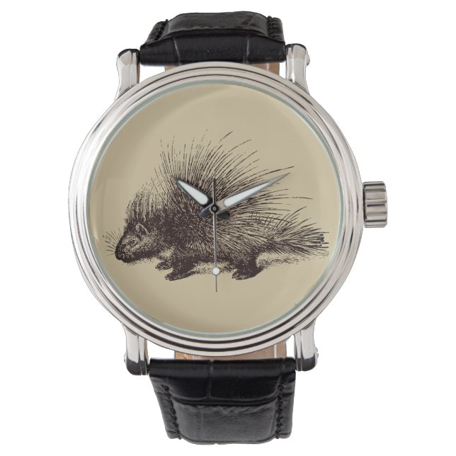  illustratie van stekelvarkens horloge (Voorkant)