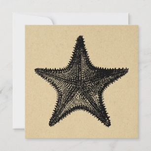 Illustratie van stervis Ocean Art  Starfish Notitiekaartje
