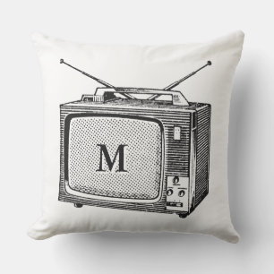 Illustratie van televisieprogramma's  Monogram O P Buitenkussen